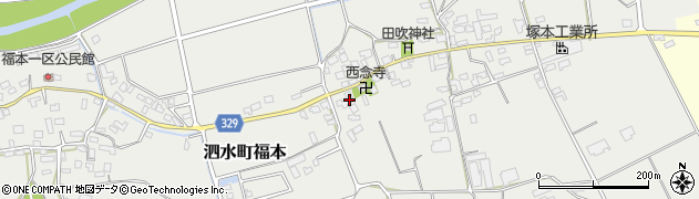 熊本県菊池市泗水町福本1630周辺の地図