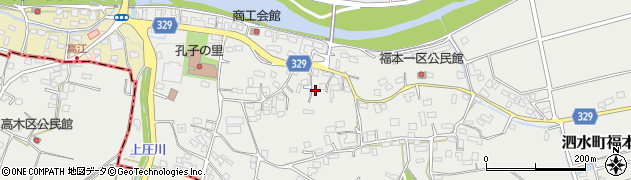 熊本県菊池市泗水町福本1002周辺の地図