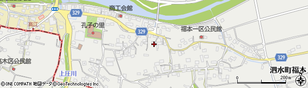 熊本県菊池市泗水町福本1000周辺の地図
