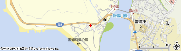 長崎県西海市大瀬戸町雪浦下釜郷582周辺の地図