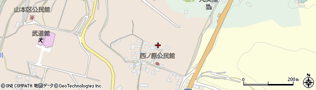熊本県熊本市北区植木町山本617周辺の地図
