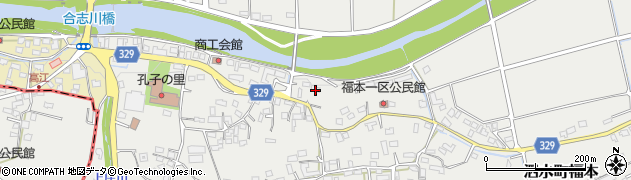 熊本県菊池市泗水町福本1091周辺の地図