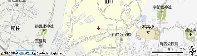熊本県玉東町（玉名郡）山口周辺の地図