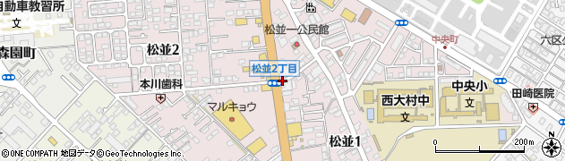 長崎県大村市松並周辺の地図