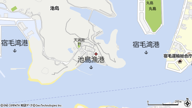 〒788-0021 高知県宿毛市池島の地図