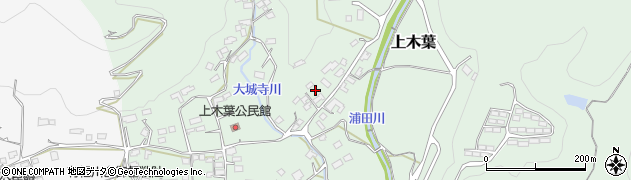 熊本県玉東町（玉名郡）上木葉周辺の地図