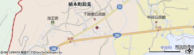 熊本県熊本市北区植木町鈴麦442周辺の地図
