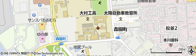 長崎県立大村工業高等学校周辺の地図