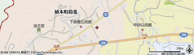 熊本県熊本市北区植木町鈴麦452周辺の地図