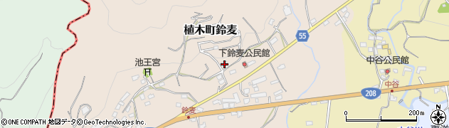 熊本県熊本市北区植木町鈴麦523周辺の地図