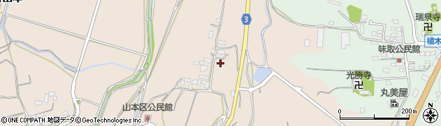 熊本県熊本市北区植木町山本415周辺の地図