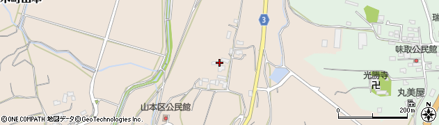 熊本県熊本市北区植木町山本330周辺の地図