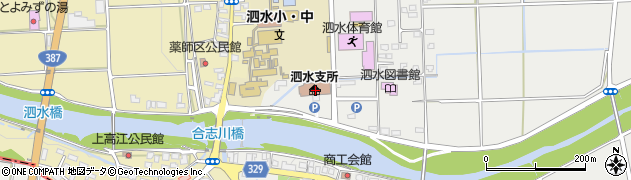 熊本県菊池市泗水町福本383周辺の地図