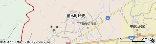熊本県熊本市北区植木町鈴麦524周辺の地図