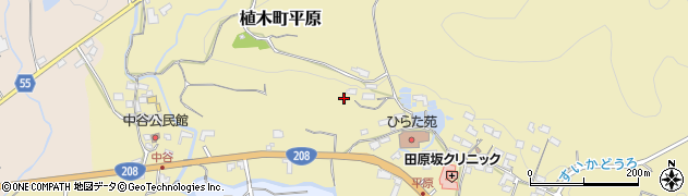 熊本県熊本市北区植木町平原周辺の地図