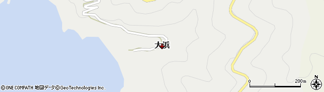 愛媛県愛南町（南宇和郡）大浜周辺の地図