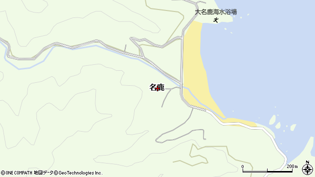 〒787-0163 高知県四万十市名鹿の地図