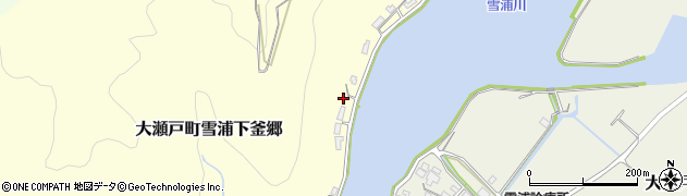 長崎県西海市大瀬戸町雪浦下釜郷408周辺の地図