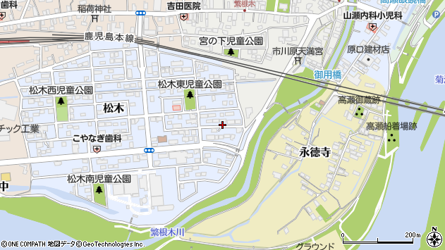 〒865-0052 熊本県玉名市松木の地図
