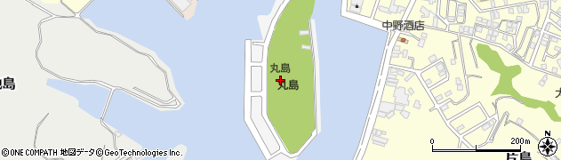 丸島周辺の地図