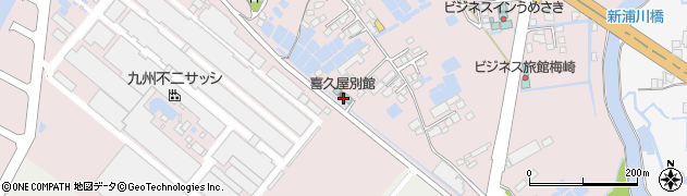 喜久屋別館　予約専用周辺の地図