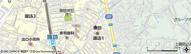 中諏訪公園周辺の地図