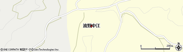 熊本県阿蘇市波野大字中江周辺の地図