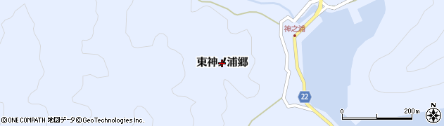 長崎県新上五島町（南松浦郡）東神ノ浦郷周辺の地図