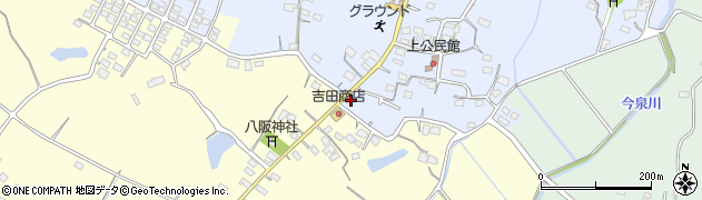熊本県玉名市岱明町上940周辺の地図
