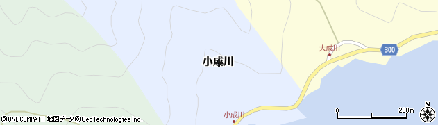 愛媛県南宇和郡愛南町小成川周辺の地図