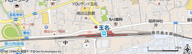肥後銀行玉名駅前支店周辺の地図