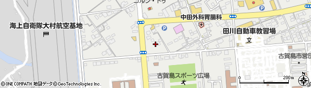 長崎県大村市古賀島町327周辺の地図
