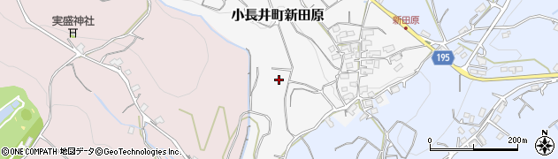 長崎県諫早市小長井町新田原周辺の地図