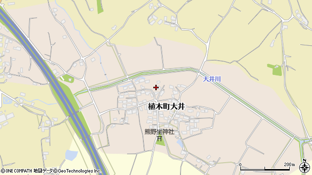〒861-0126 熊本県熊本市北区植木町大井の地図