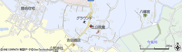 熊本県玉名市岱明町上838周辺の地図