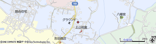 熊本県玉名市岱明町上841周辺の地図