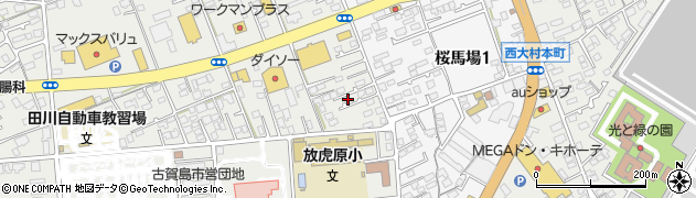 長崎県大村市古賀島町127周辺の地図