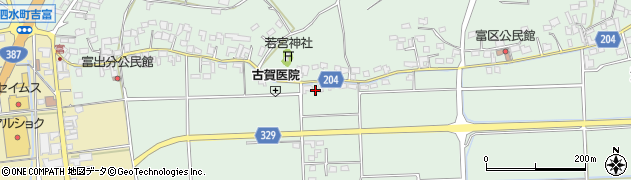 熊本県菊池市泗水町吉富1460周辺の地図