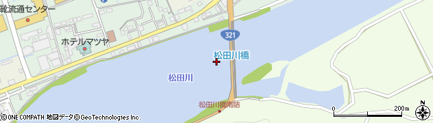 松田川大橋周辺の地図