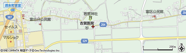 熊本県菊池市泗水町吉富1935周辺の地図