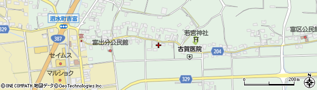 熊本県菊池市泗水町吉富1730周辺の地図