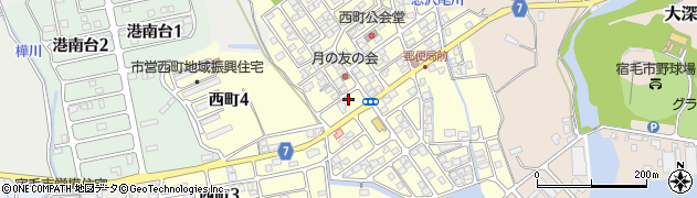 高知県宿毛市西町周辺の地図