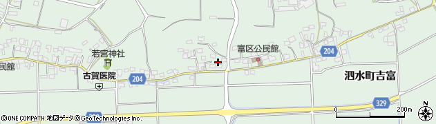 熊本県菊池市泗水町吉富1909周辺の地図