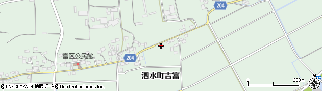 熊本県菊池市泗水町吉富529周辺の地図