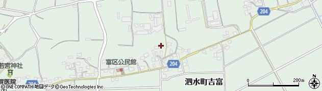 熊本県菊池市泗水町吉富2049周辺の地図