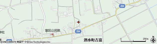 熊本県菊池市泗水町吉富2046周辺の地図