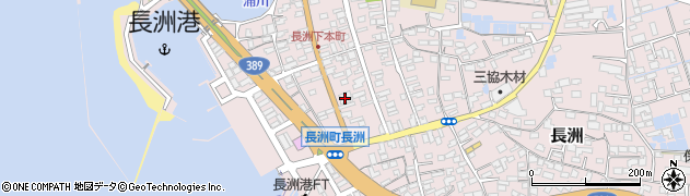 肥後銀行長洲支店周辺の地図