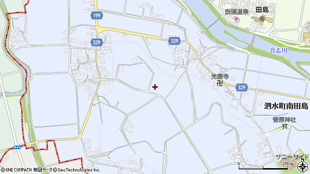 〒861-1213 熊本県菊池市泗水町南田島の地図