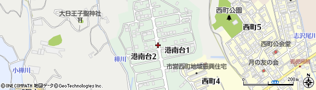 高知県宿毛市港南台周辺の地図
