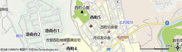 高知県宿毛市西町5丁目周辺の地図